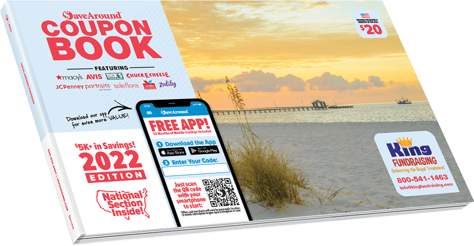Coupon Book Fundraiser Catalog Cover - King Fundraising